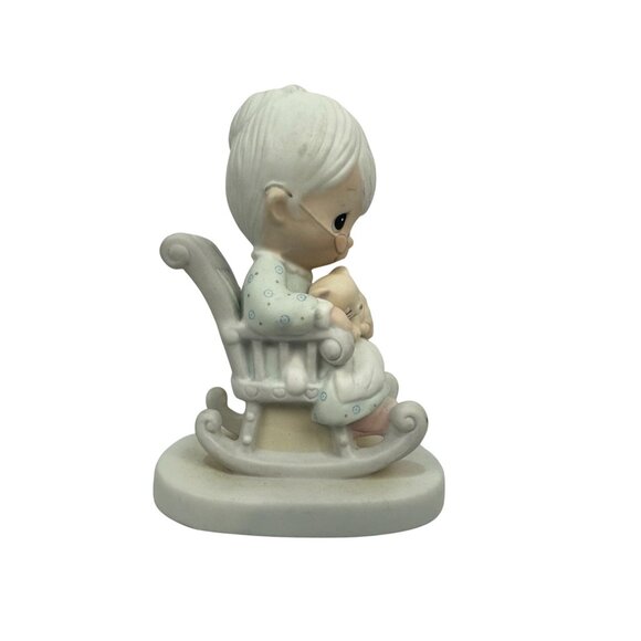 Precious Moments The Purr-Fect Grandma Figurine E-3109 1979 Grandma & Cat Theme - Picture 4 of 11